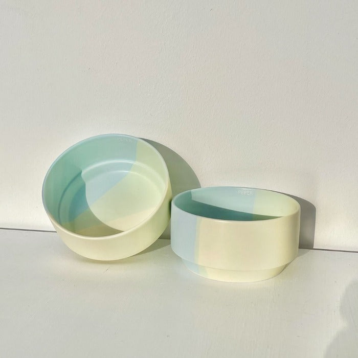 Pastel Block Ceramic Dish – Melon Soda