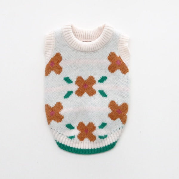 Daisy Knit Vest – Ivory