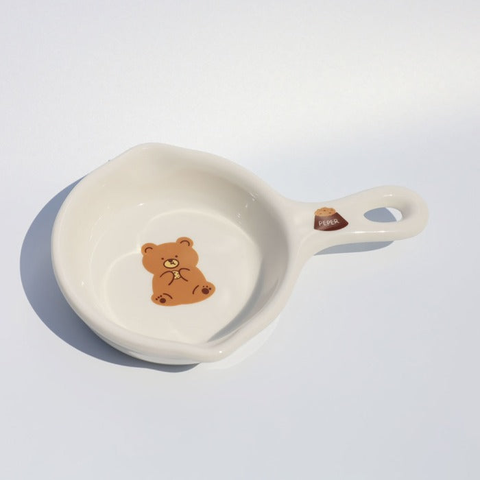 Illustrated Ceramic Pan – Cookie Bear