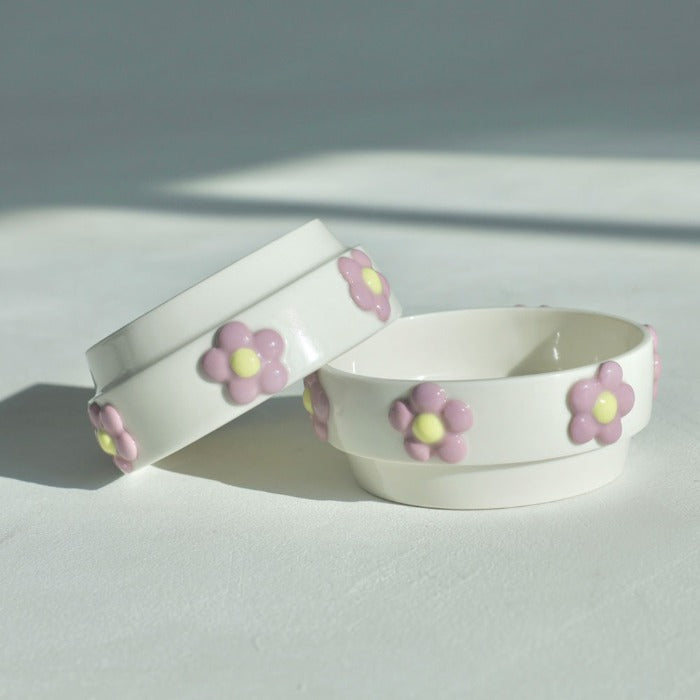 Purple Flower Bowl-2 Colors