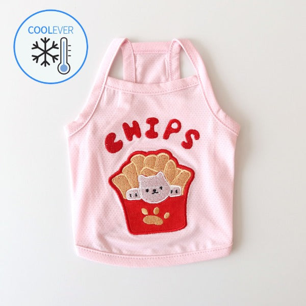 Fast Food Cool Sleeveless Top – Pink