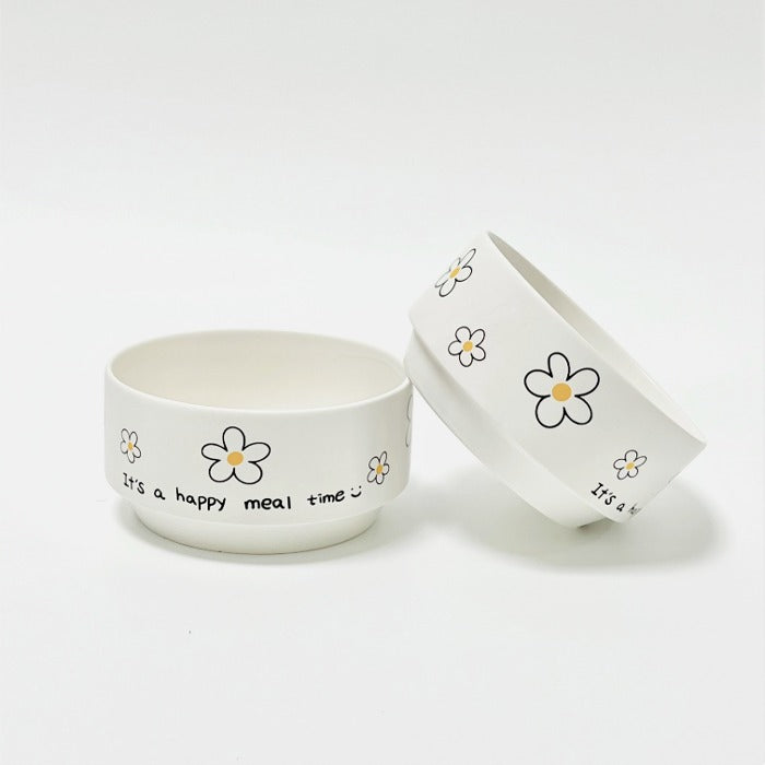 Illustrated Ceramic Dish – Happy Meal Daisy