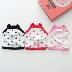 Heart Sleeveless Top (Black)