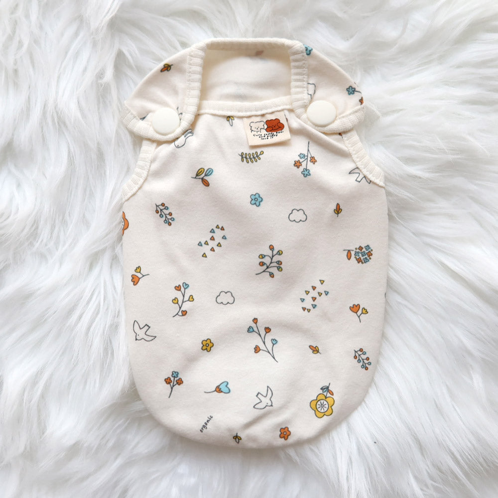 Organic Blossom Vest (Ivory)