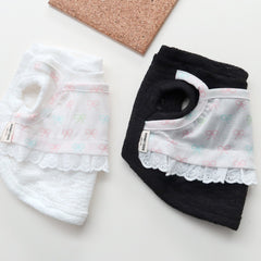Ribbon Mesh Inner Tee (White)