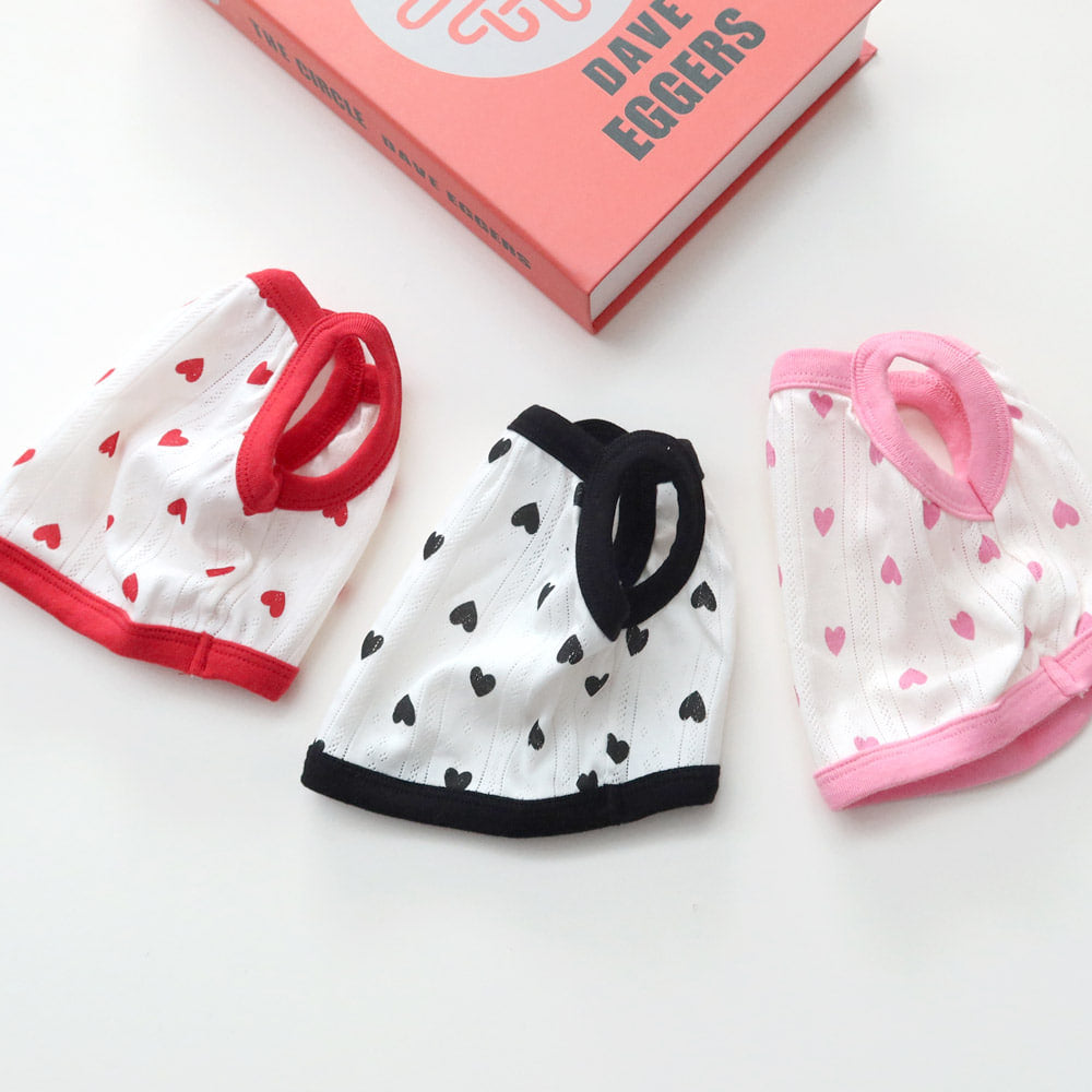 Heart Sleeveless Top (Pink)