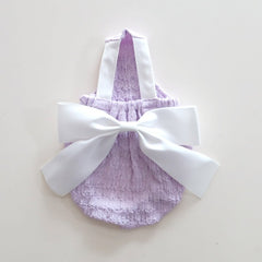 Big Ribbon Sleeveless Top – Violet