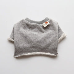 Raw Edge Sweatshirt (Gray)