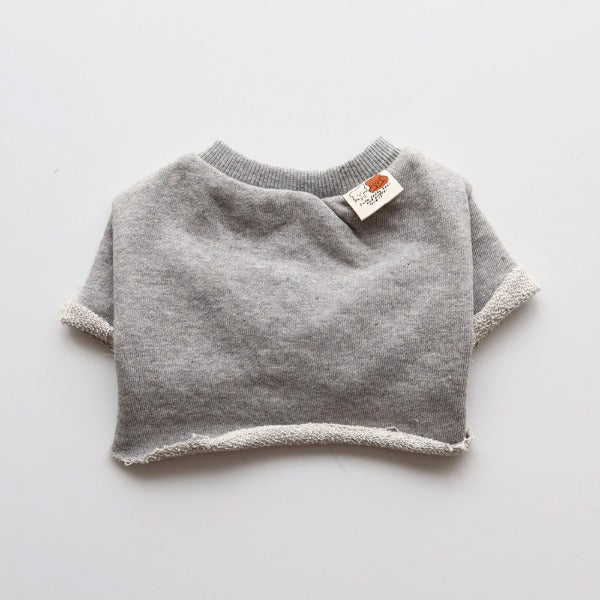 Raw-Edge Sweatshirt – Gray
