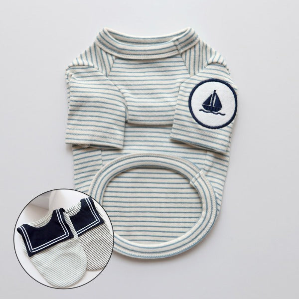Marine Striped T-Shirt – Sky Blue