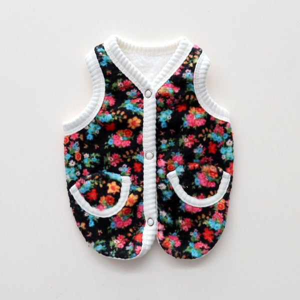 Grandma Sherpa Vest – Black