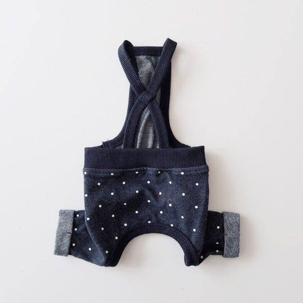 Polka-Dot Denim Pants – Dark Denim