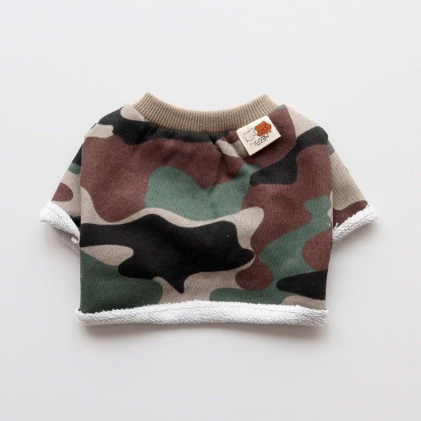 Raw-Edge Sweatshirt – Camo