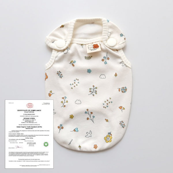 Organic Blossom Vest – Ivory