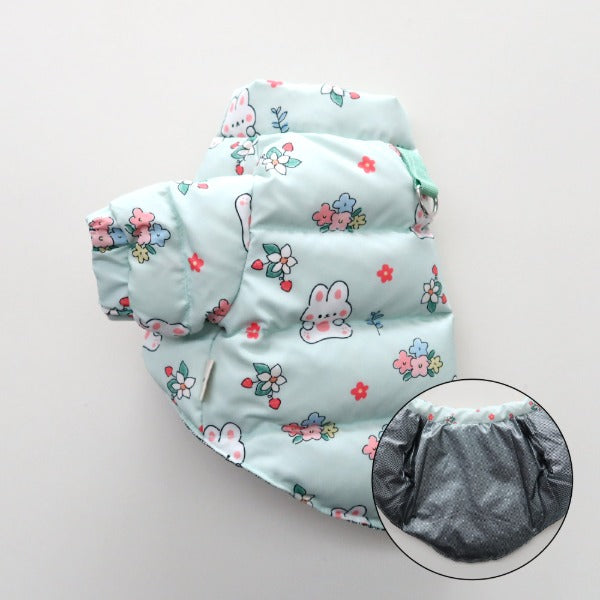 Bunny Duck-Down Thermal Puffer – Mint