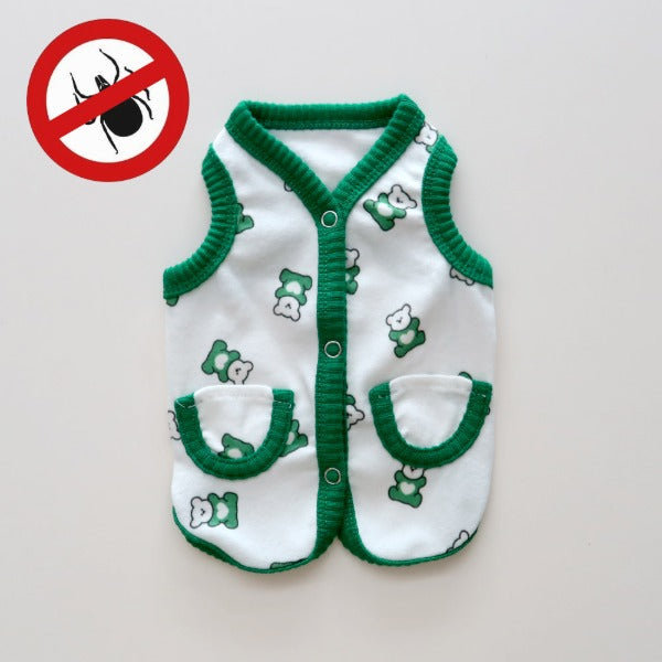 Anti-Bug Vest – Ivory / Green