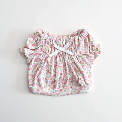 Floral Ruffle Blouse – Pink