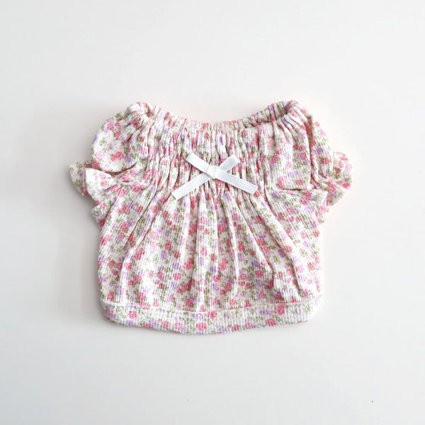 Floral Ruffle Blouse – Pink