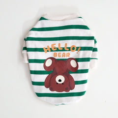 Hello Fleece-Lined Stripes – Green