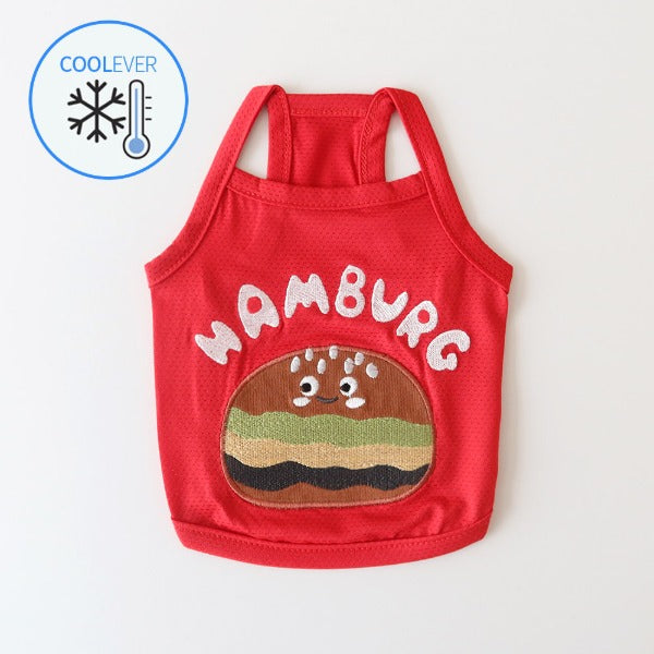 Fast Food Cool Sleeveless Top – Red