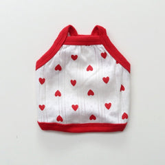 Heart Sleeveless Top (Red)