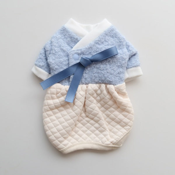 Todak Todak Quilted Hanbok – Boys – Sky Blue