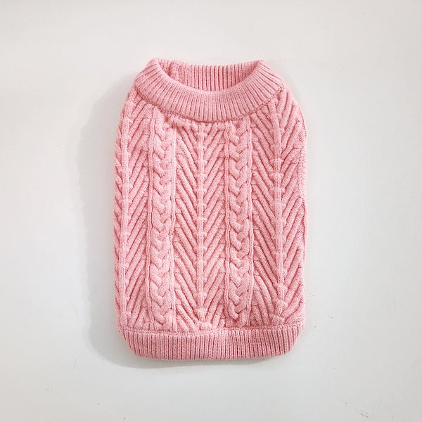Macaron Knit Sweater – Pink