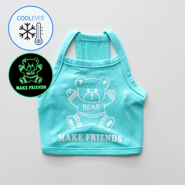 Friends Cool Sleeveless Top – Sky Blue