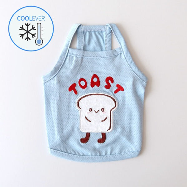 Fast Food Cool Sleeveless Top – Sky Blue