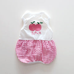 Fruit Check Onesie – Pink