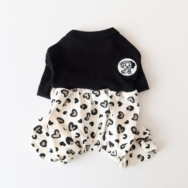 Leopard Onesie – Black
