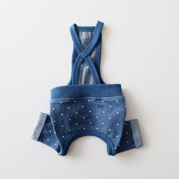 Polka-Dot Denim Pants – Light Denim