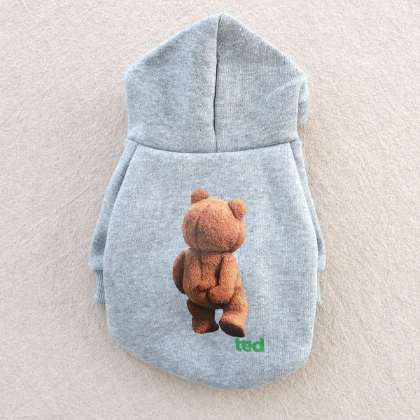 Shy Bear Hooded Jacket – Gray