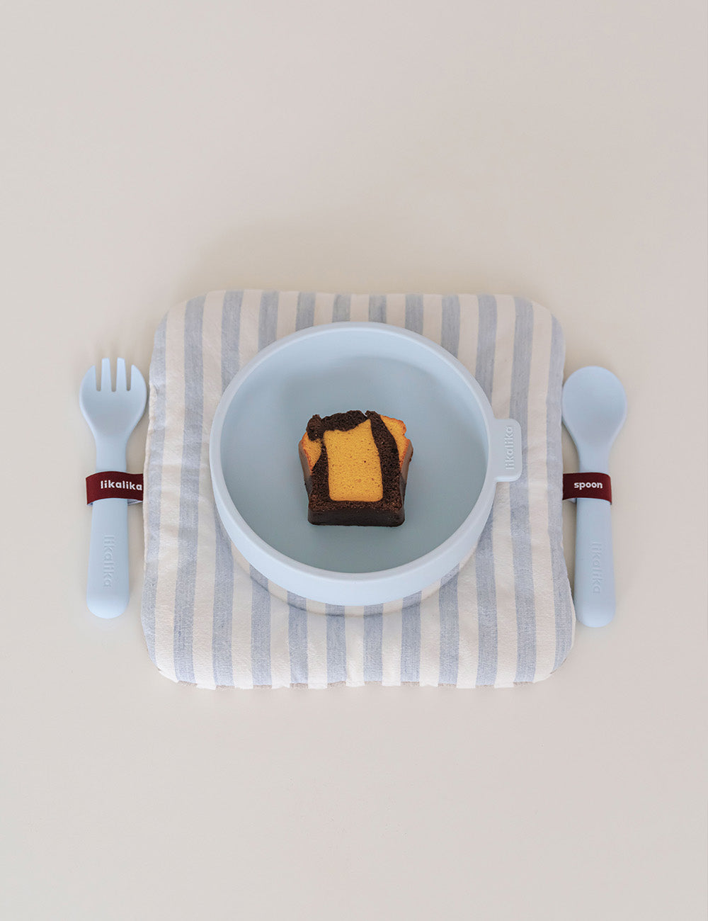 Nouveau Silicone Meal Spoon & Fork Set 2 Colors