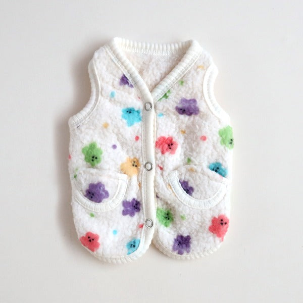 Jelly Bear Sherpa Vest – Ivory