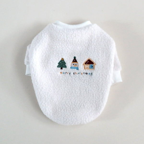 Merry Teddy Fleece – White