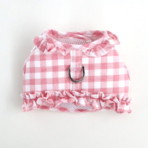 Check Frill Harness – Pink