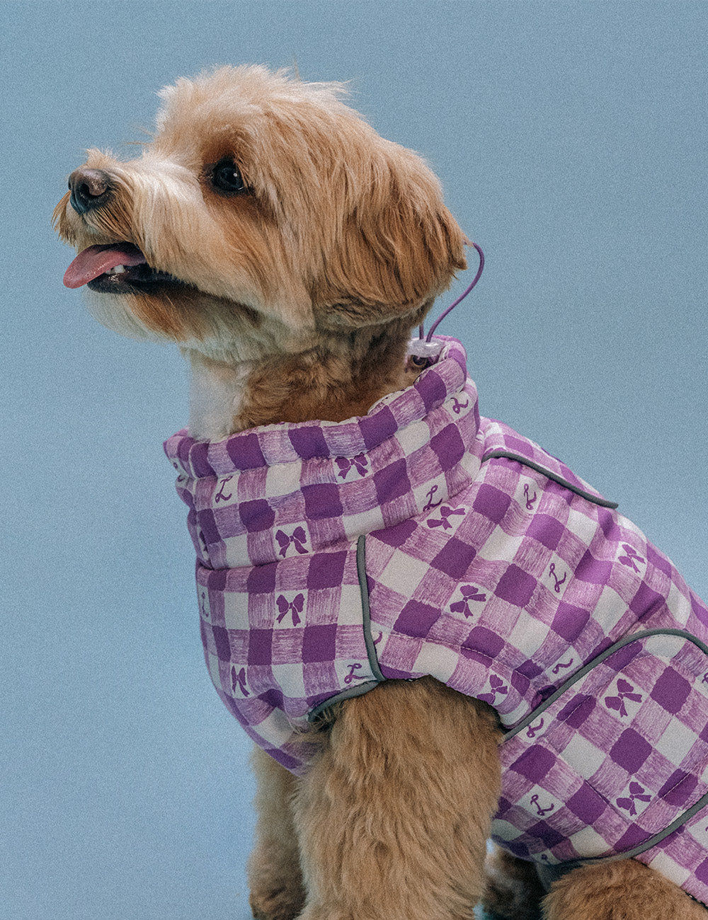 LIKALIKA X SAKI Gingham Thermo Heat Padded Jacket 3 Colors