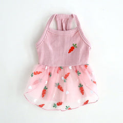 Carrot Mesh Dress – Pink