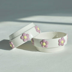 Purple Flower Bowl-2 Colors