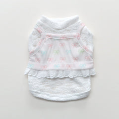Ribbon Mesh Inner Tee (White)