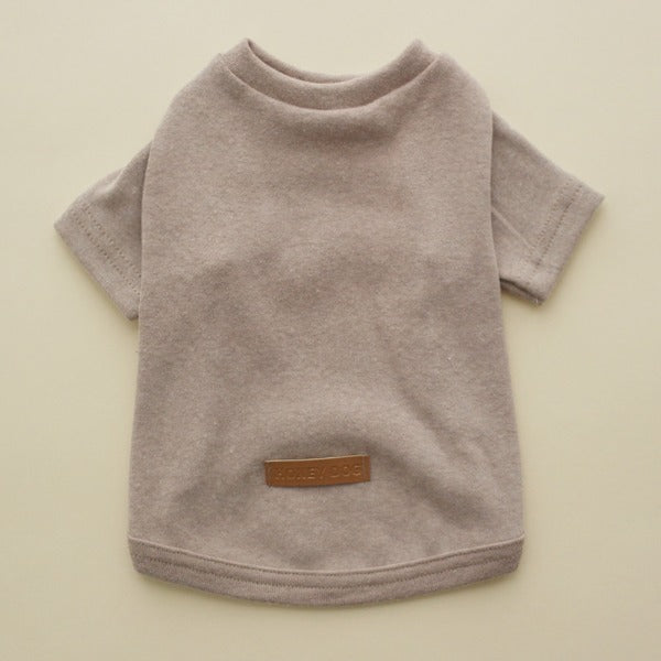 Basic Plain T-Shirt – Light Beige