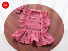 Berry Pop Crop Blouse – Red
