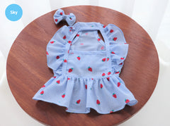 Berry Pop Crop Blouse – Sky Blue
