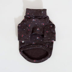 Ditsy Floral Turtleneck – Brown
