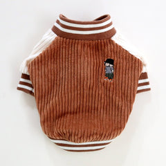Dog Outerwear Brown 4 Sizes