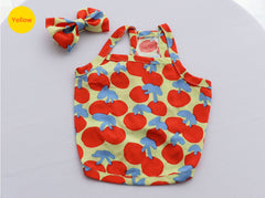 Cherry Crop Top – Yellow