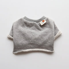 Raw Edge Sweatshirt (Gray)