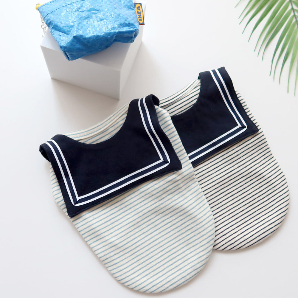 Marine Striped Tee (Navy)