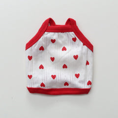 Heart Sleeveless Top (Red)